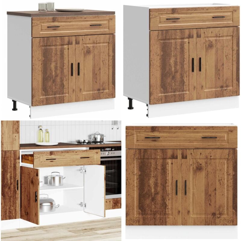 Vidaxl - Armoire de cuisine Porto vieux bois bois d'ingénierie