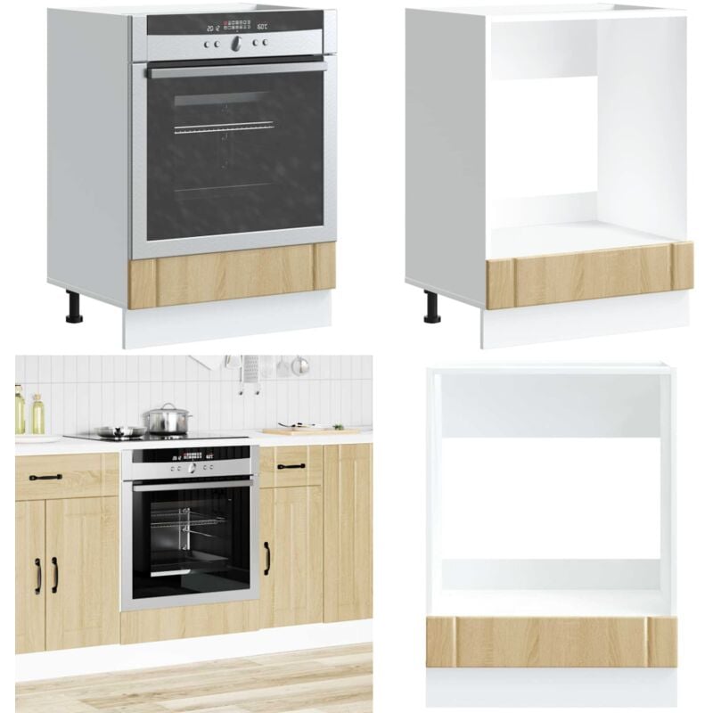 Vidaxl - Armoire de four Lucca chêne sonoma bois d'ingénierie