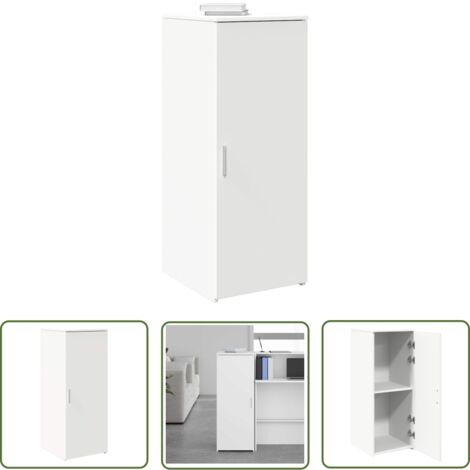 vidaXL Armoire de rangement blanc 40x45x103,5 cm bois d'ingénierie