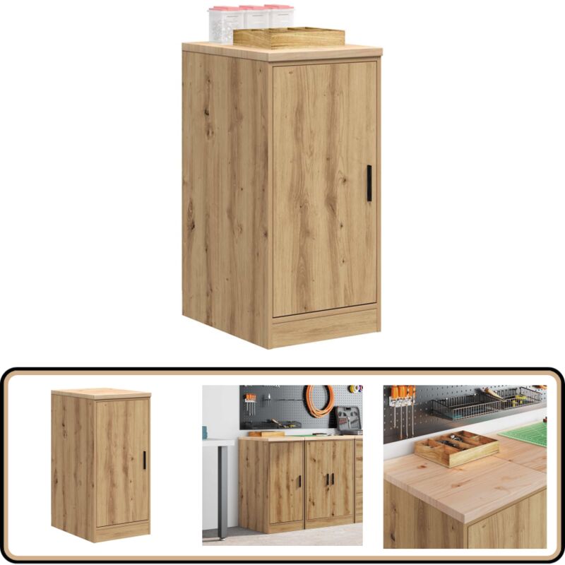 Vidaxl - Armoire de rangement de garage chêne artisanal bois pin massif