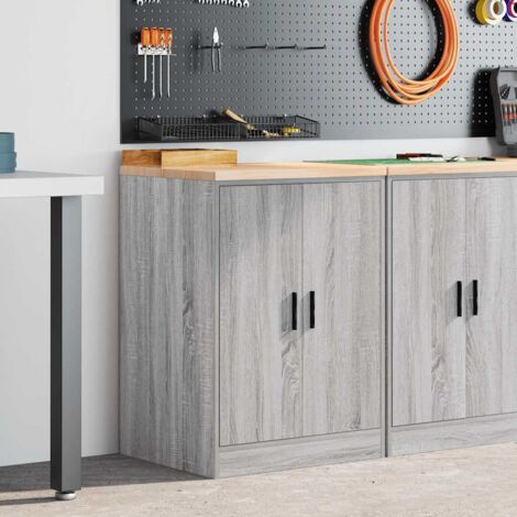 vidaXL Armoire de rangement de garage sonoma gris 60x51x85 cm bois pin