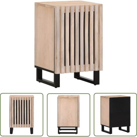 vidaXL Armoire de salle de bain 38x34x58 cm bois massif de manguier