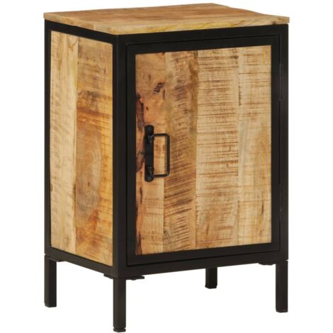 vidaXL Armoire de salle de bain 40x30x60cm bois massif manguier et fer