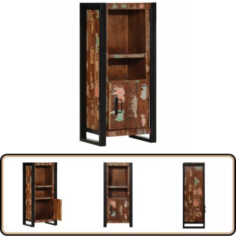 vidaXL Armoire de salle de bain 40x30x90 cm bois massif récupération