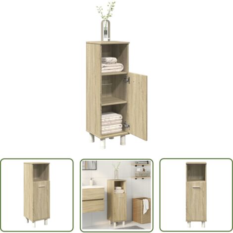 vidaXL Armoire de salle de bain chêne sonoma 30,5x30x95 cm