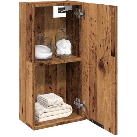 vidaXL Armoire de salle de bain murale chêne artisanal 32x20x67 cm