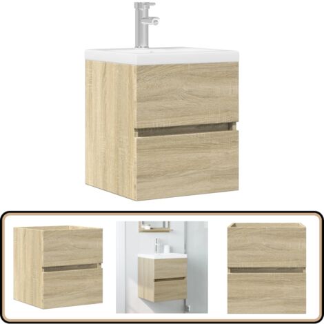 vidaXL Armoire d'évier Chêne sonoma 41x38,5x45 cm Bois d’ingénierie