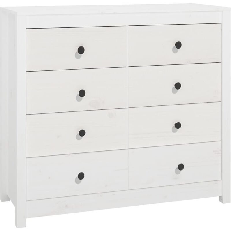 Vidaxl - Armoire latérale Blanc 100x40x90 cm Bois de pin massif