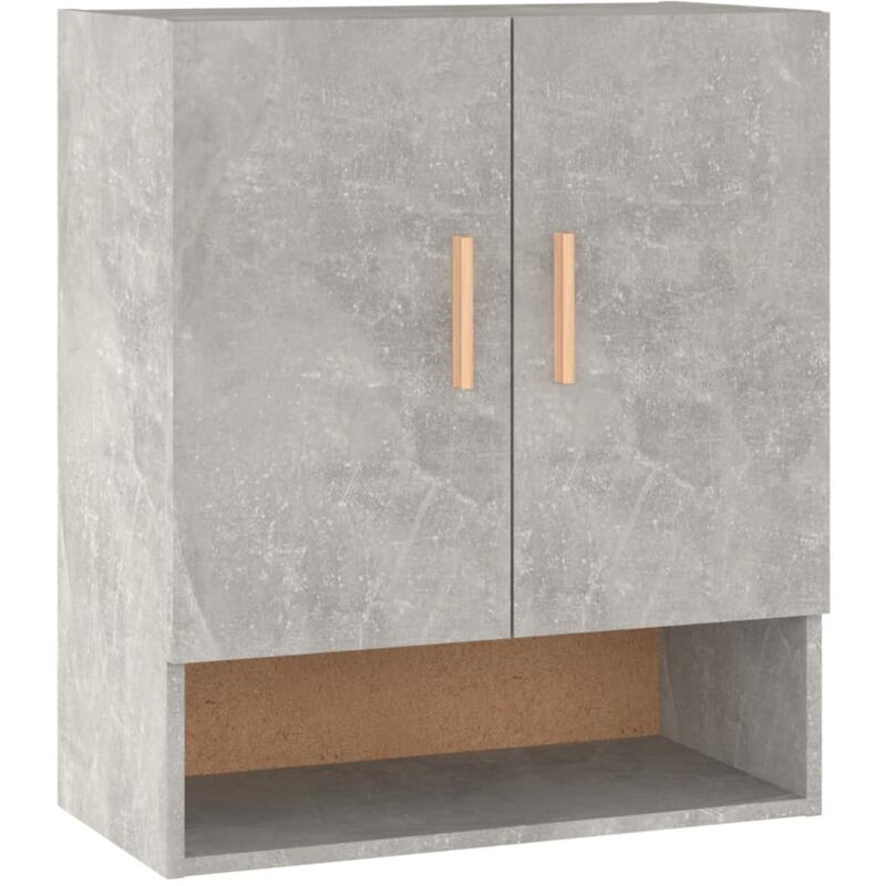 Vidaxl - Armoire murale Gris béton 60x31x70 cm Bois d'ingénierie