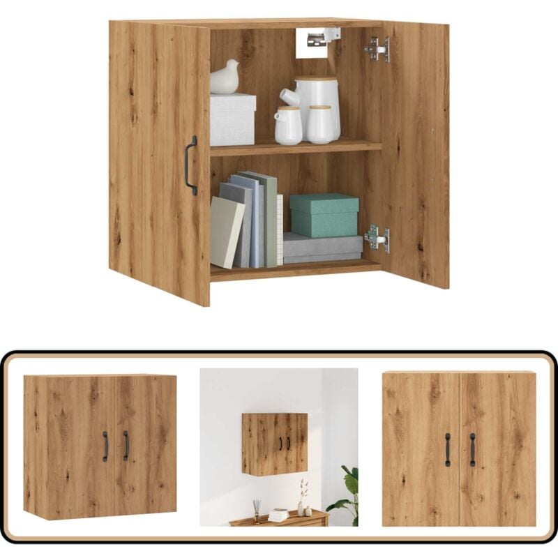 Vidaxl - Armoire murale chêne artisanal 60x31x60 cm bois d'ingénierie