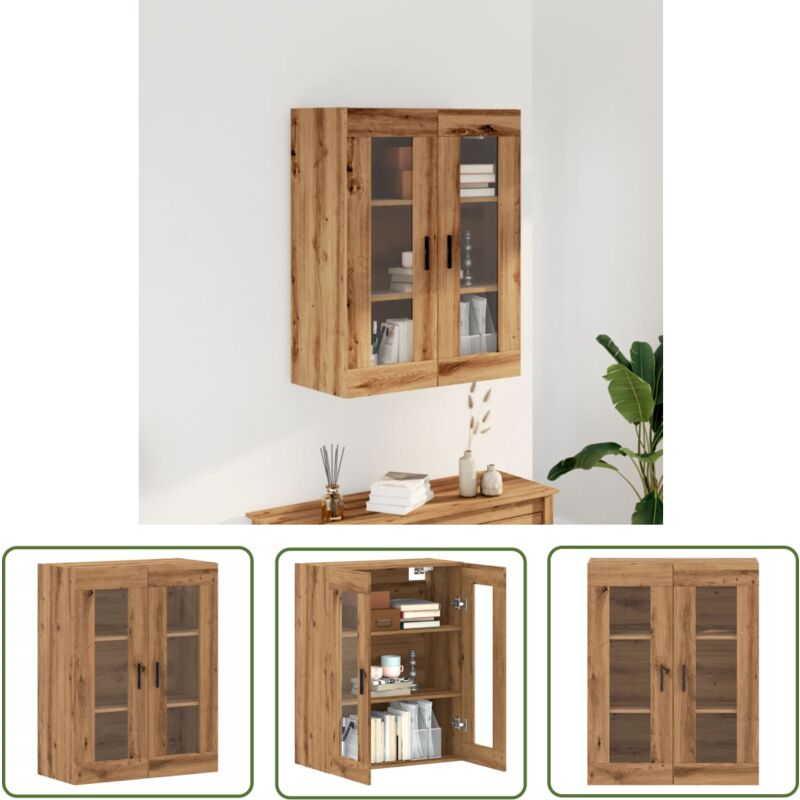 VidaXL Armoire murale chêne artisanal 69,5x34x90 cm