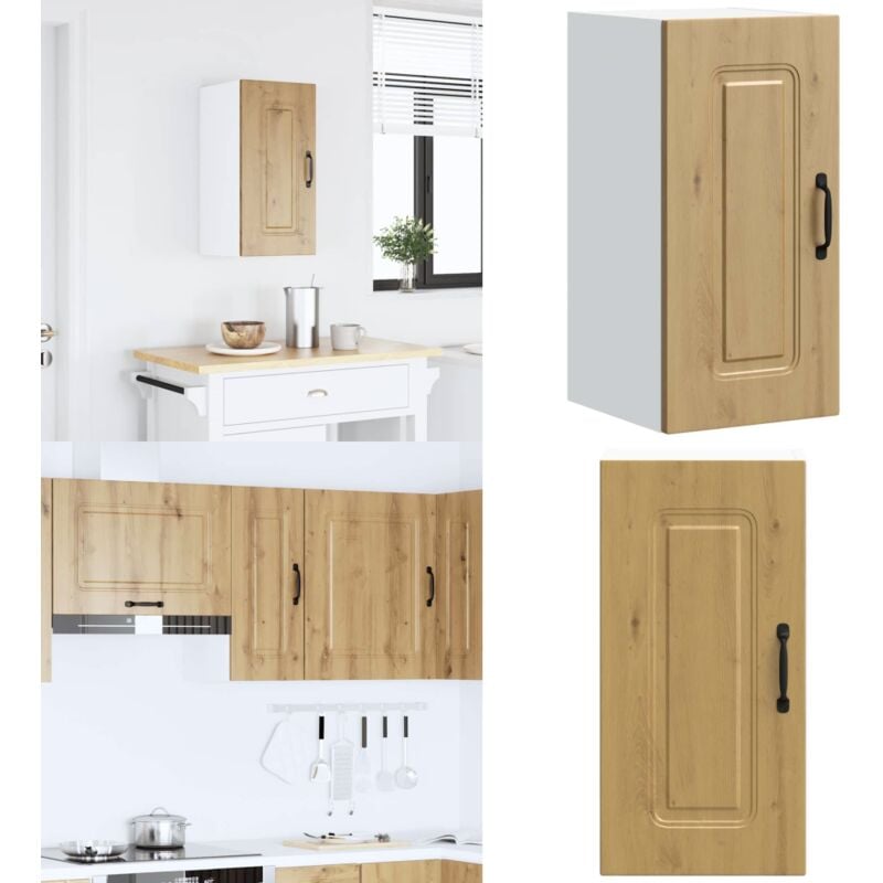 Armoire murale cuisine Kalmar chêne artisanal bois d'ingénierie - Vidaxl