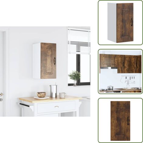 vidaXL Armoire murale de cuisine Kalmar chêne fumé bois d'ingénierie