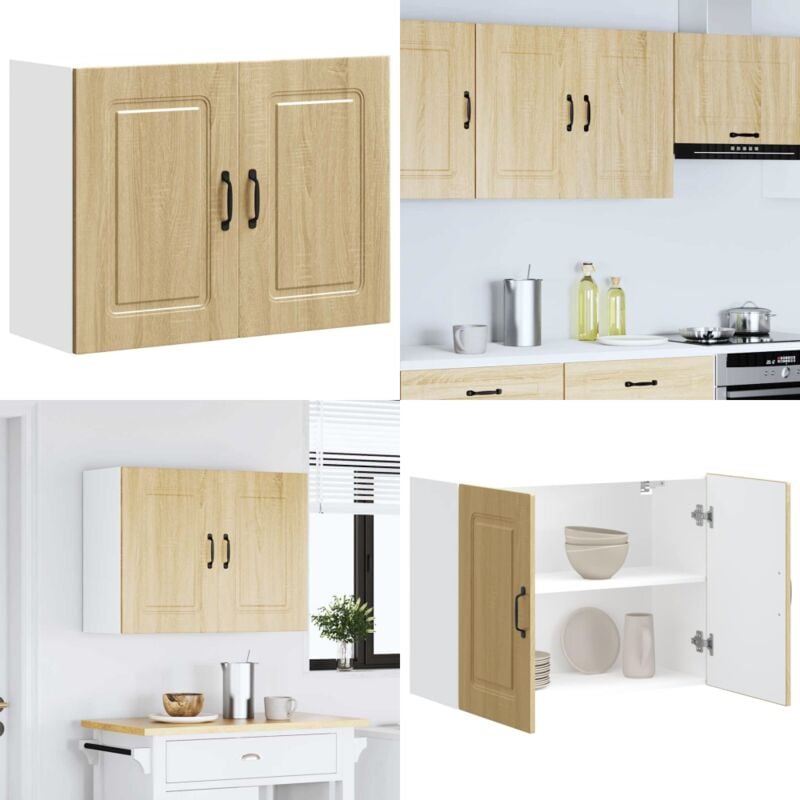 Armoire murale de cuisine Kalmar chêne sonoma bois d'ingénierie - Vidaxl