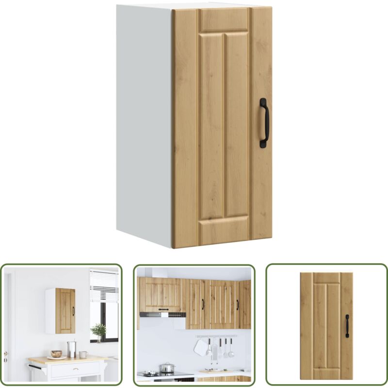 VidaXL Armoire murale de cuisine Lucca chêne artisanal bois ingénierie