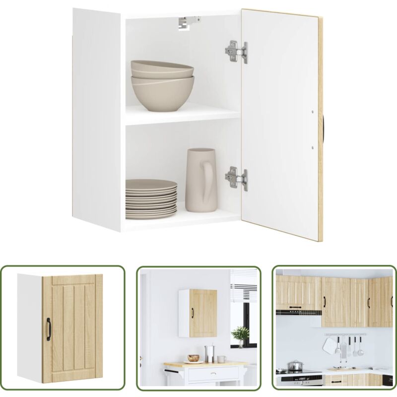 VidaXL Armoire murale de cuisine Lucca chêne sonoma