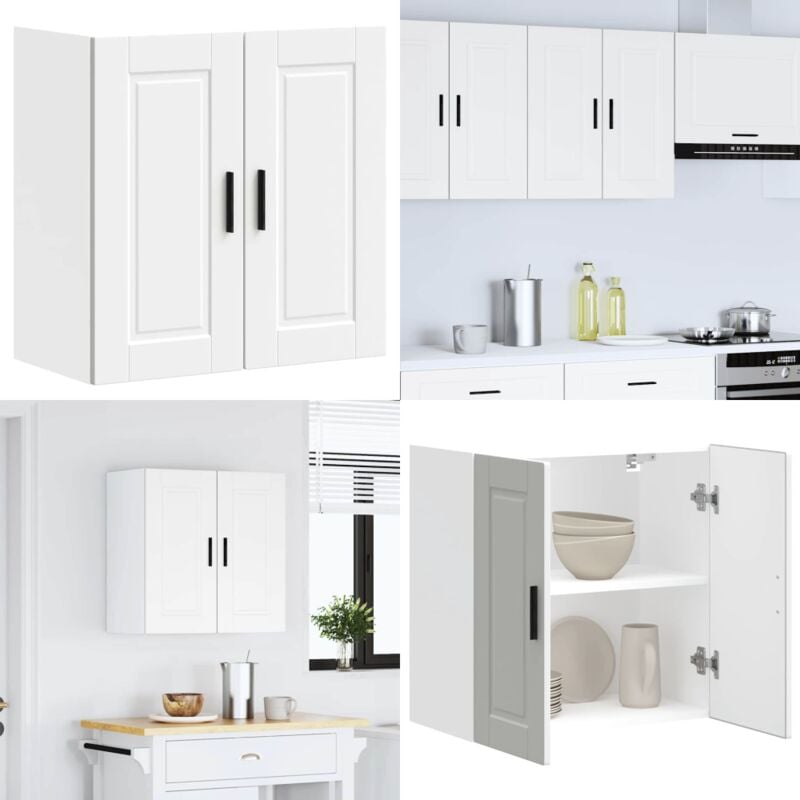 Vidaxl - Armoire murale de cuisine Porto blanc bois d'ingénierie