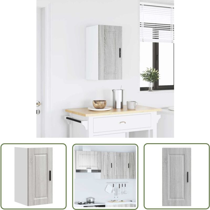 The Living Store - vidaXL Armoire murale de cuisine Porto sonoma gris bois d'ingénierie