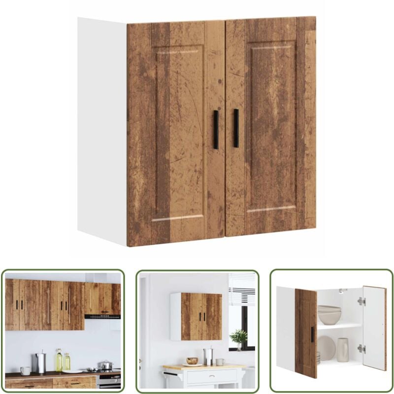 The Living Store - vidaXL Armoire murale de cuisine Porto vieux bois bois d'ingénierie