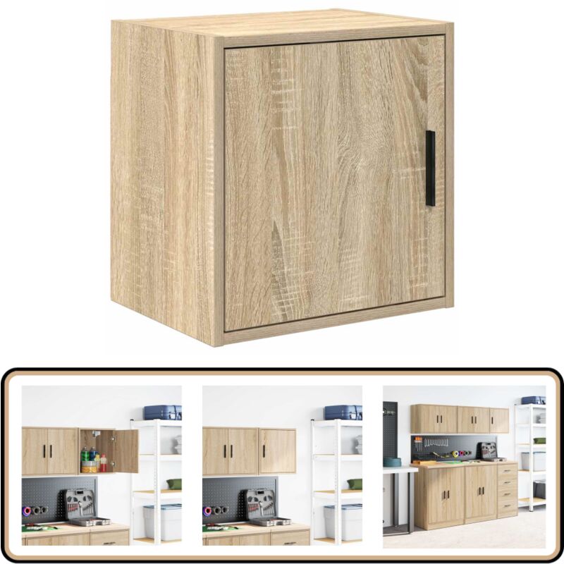 Vidaxl - Armoire murale de garage chêne sonoma bois d'ingénierie