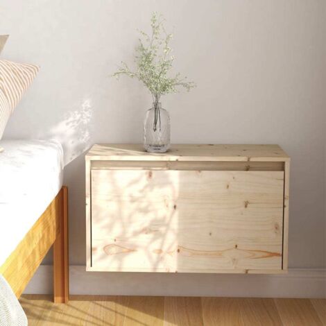 Vidaxl – Armoire murale en bois de pin massif 60x30x35 cm – Charge maximale 60 kg – Meuble décoratif pour salon ou chambre