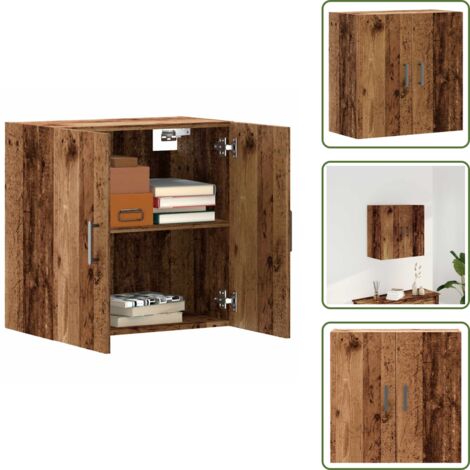 vidaXL Armoire murale vieux bois 60x31x60 cm bois d'ingénierie