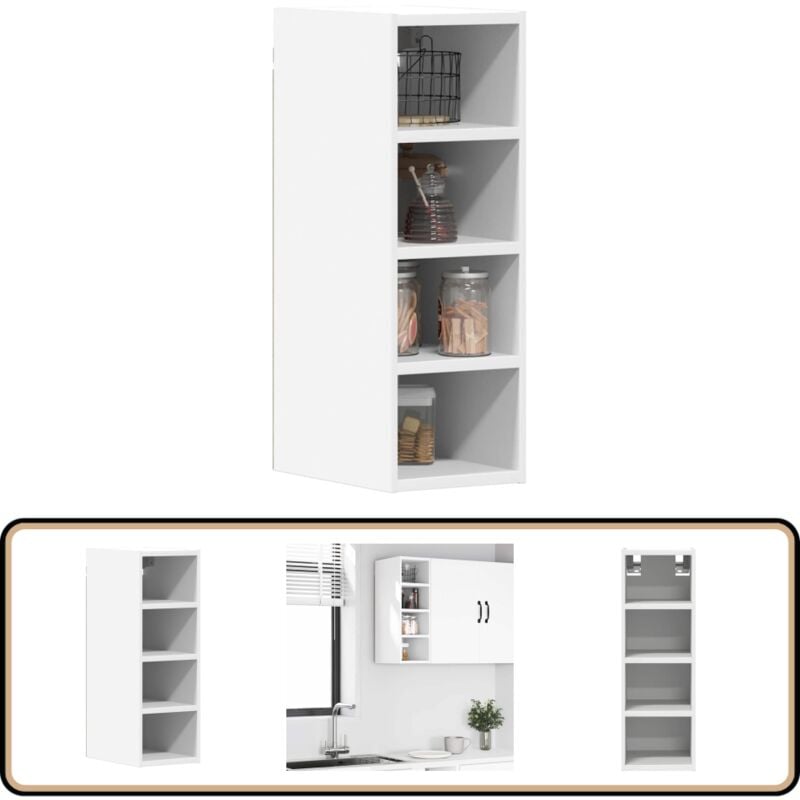 Vidaxl - Armoire suspendue blanc 20x29,5x60 cm bois d'ingénierie