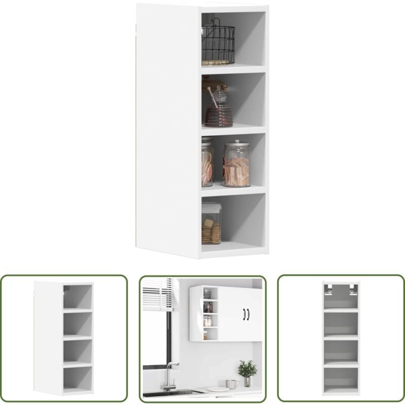 VidaXL Armoire suspendue blanc 20x29,5x60 cm bois d'ingénierie