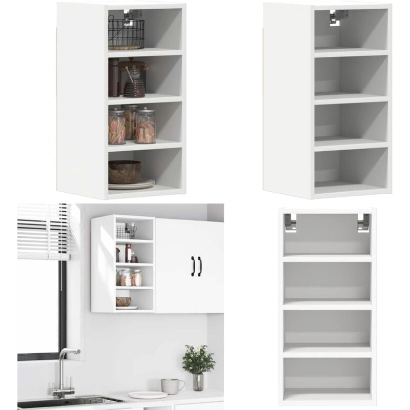 Vidaxl - Armoire suspendue blanc 30x29,5x60 cm bois d'ingénierie