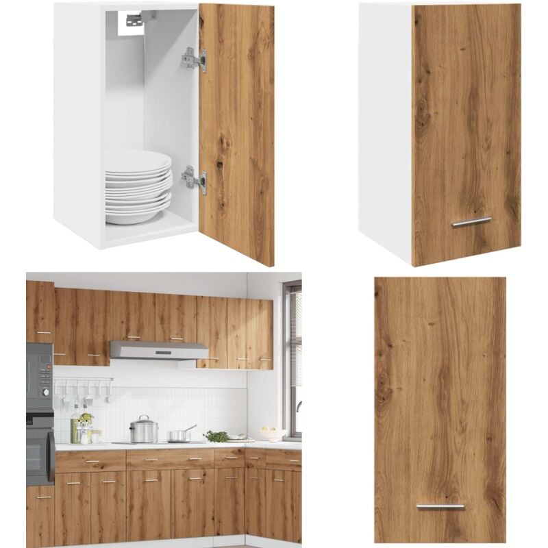 Vidaxl - Armoire suspendue chêne artisanal 30x31x60 cm bois d'ingénierie