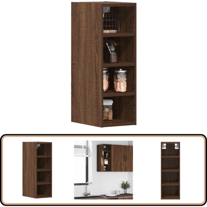 Vidaxl - Armoire suspendue chêne marron 20x29,5x60 cm bois d'ingénierie