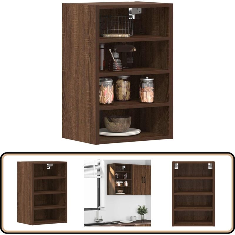 Vidaxl - Armoire suspendue chêne marron 40x29,5x60 cm bois d'ingénierie
