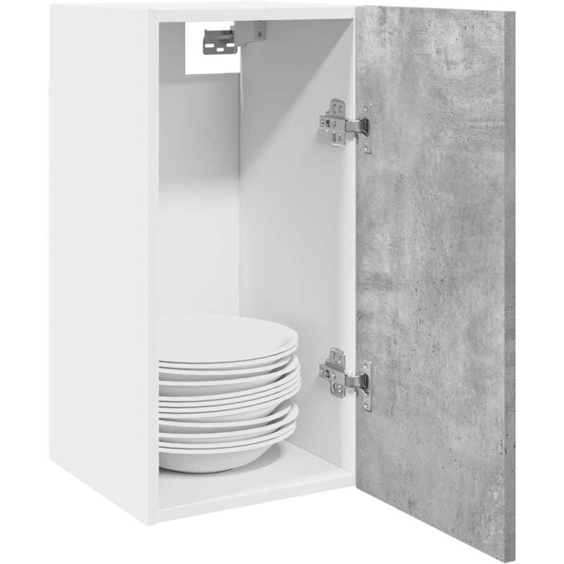 Vidaxl - Armoire suspendue gris béton 30x31x60 cm bois d'ingénierie