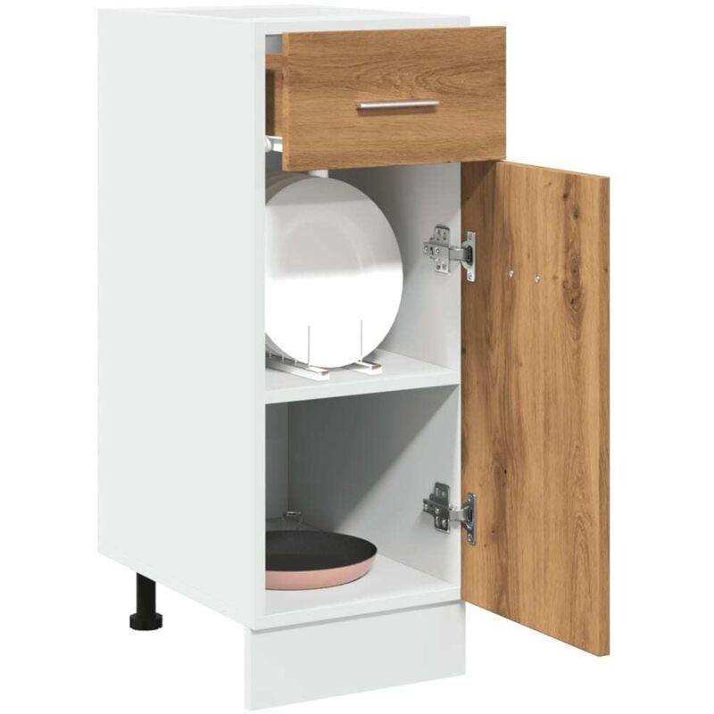 Vidaxl - Armoire de plancher à tiroir 'Lyon' chêne artisanal