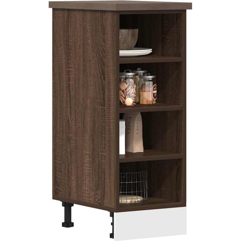 Vidaxl - Armoire de plancher 'Riga' chêne marron 30x44,5x81,5 cm