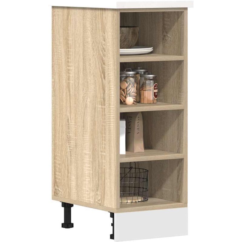 Vidaxl - Armoire basse 'Riga' chêne sonoma 30x44,5x81,5 cm