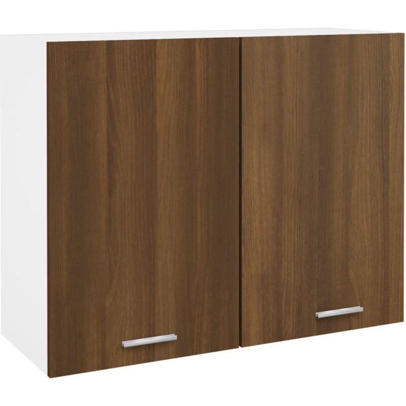 Vidaxl - Armoire suspendue 'Lyon' Chêne brun 80 x 31 x 60 cm Bois d'ingénierie