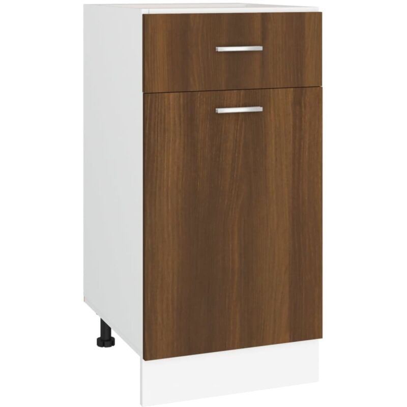 Armoire de plancher à tiroir 'Lyon' Chêne marron 40x46x81,5 cm Vidaxl