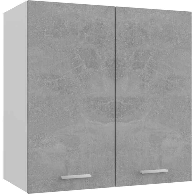 Vidaxl - Armoire suspendue Gris béton 60x31x60 cm Bois d'ingénierie