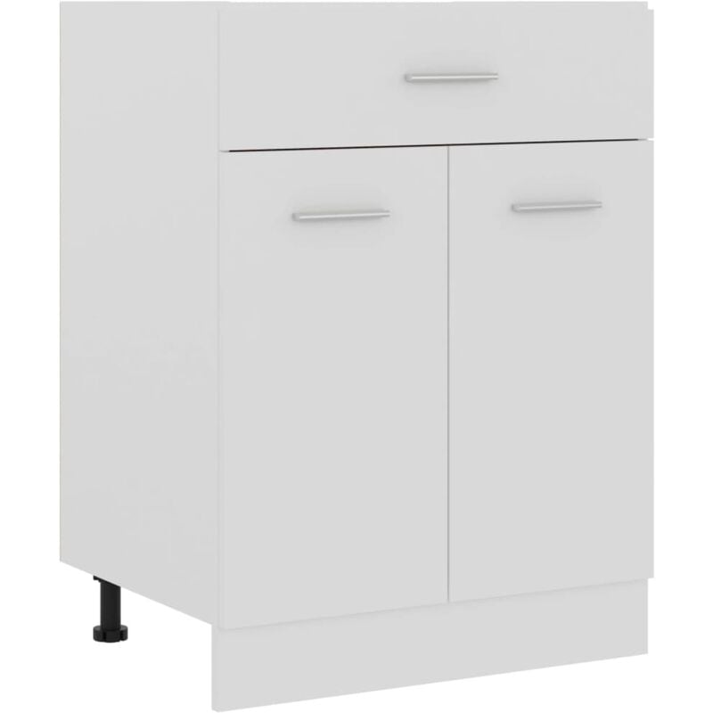 Vidaxl - Armoire de plancher à tiroir Blanc 60x46x81,5cm Bois ingénierie