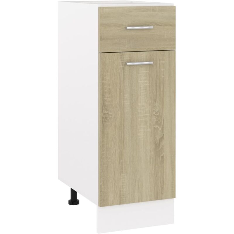 Vidaxl - Armoire de plancher tiroir Chêne sonoma 30x46x81,5 cm Aggloméré