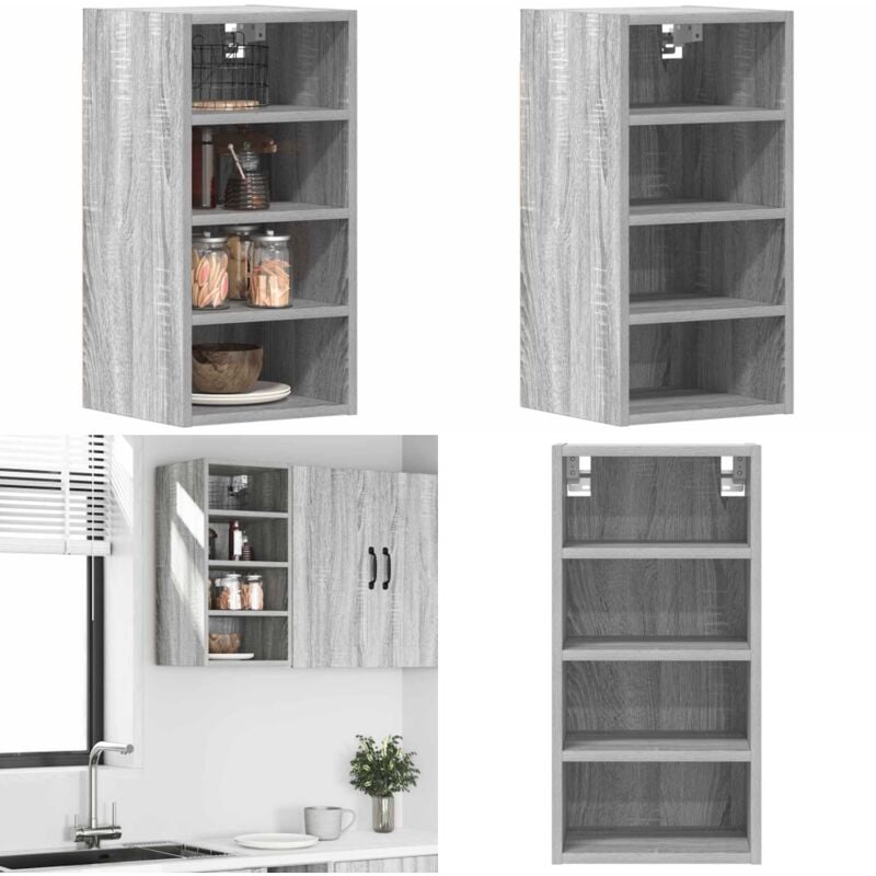 Vidaxl - Armoire suspendue sonoma gris 30x29,5x60 cm bois d'ingénierie