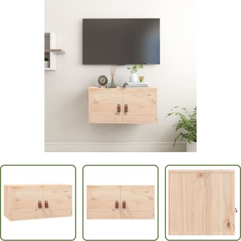 vidaXL Arredamento in legno -  Pensile 60x30x30 cm in Legno Massello di Pino