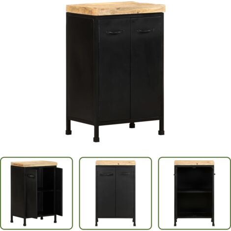 vidaXL Arredamento rustico -  Credenza 47x35x76 cm in Legno di Mango Grezzo