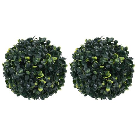 vidaXL Artificial Boxwood Balls 2 pcs 22 cm