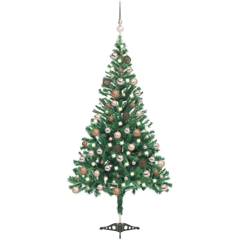 Artificial Pre-lit Christmas Tree With Ball Set 180cm 564 Branches Vidaxl
