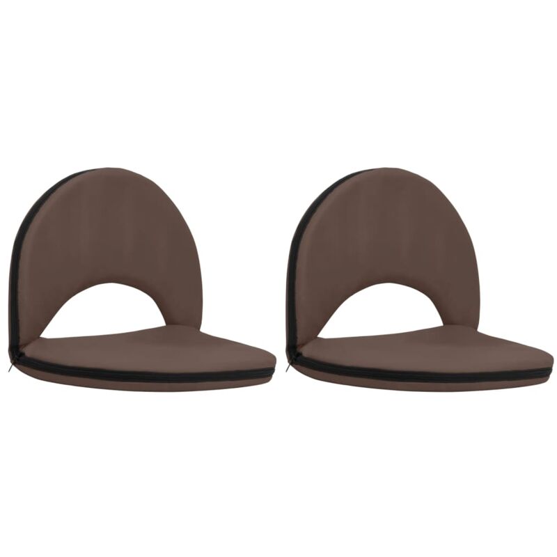 

Asiento de suelo acero y tela plegable 2 unidades gris taupe - Gris Topo - Vidaxl