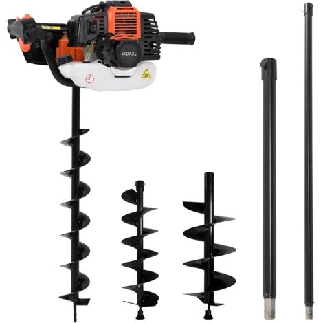 vidaXL Auger Ground Drill Set Steel