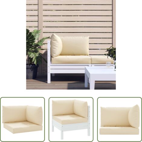vidaXL Außenkissen -  Palettenkissen 3-tlg. Beige Oxford-Gewebe