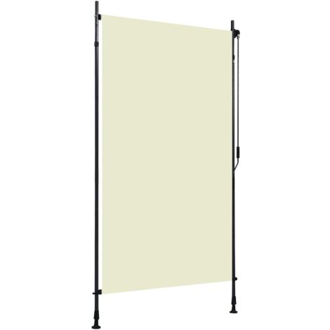 vidaXL Außenrollo 120 x 270 cm Creme